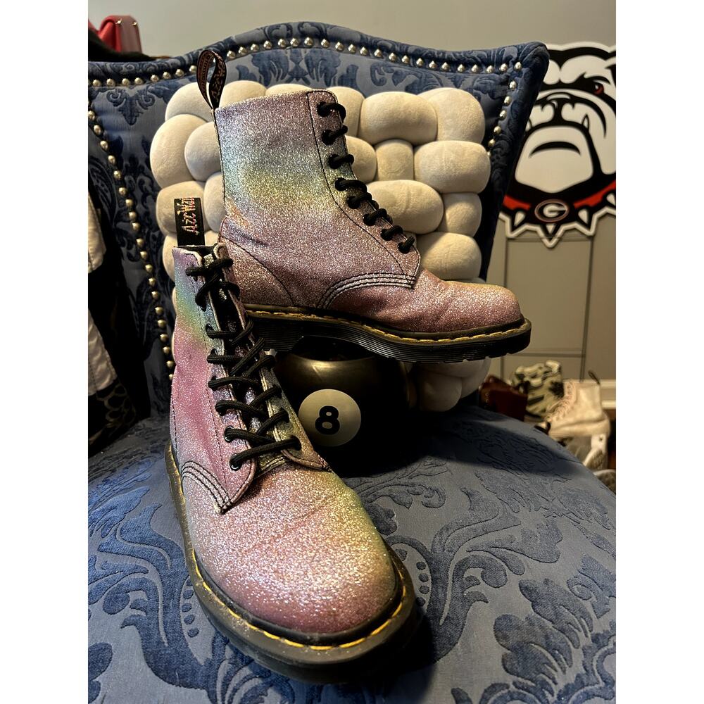 Dr Martens 1460 Pastel Rainbow Glitter size 7/EU 38